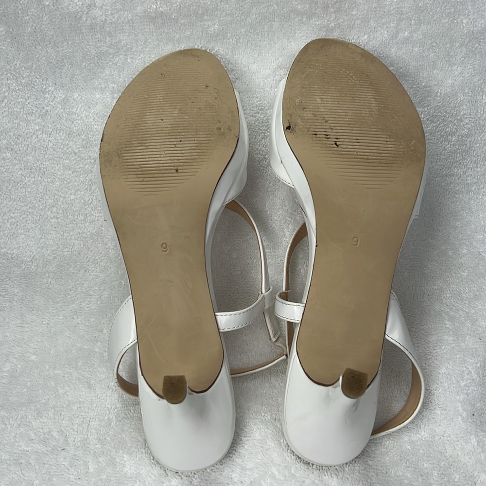 Lauren Blakwell White Patent Leather Heels - Picture 4 of 4